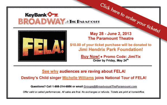 FELA! $10 Helps Fund Jimi Hendrix Park